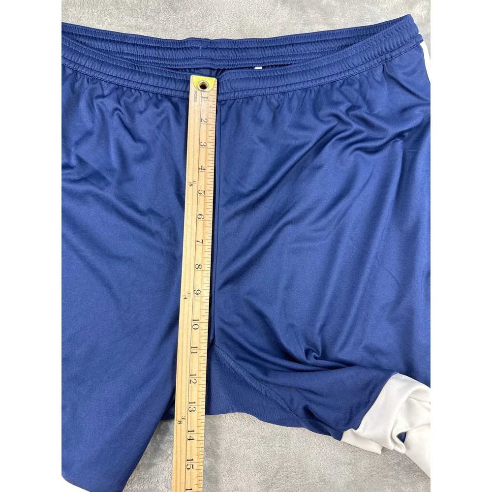 Adidas Shorts Mens XL Climacool Training Navy Blue White Striped EUC